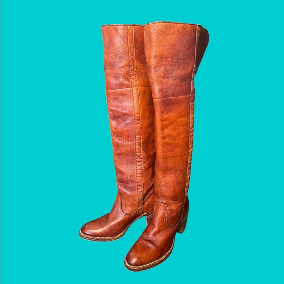 60s Vintage Frye Over the Knee Campus Boots - Picture 2 of 16